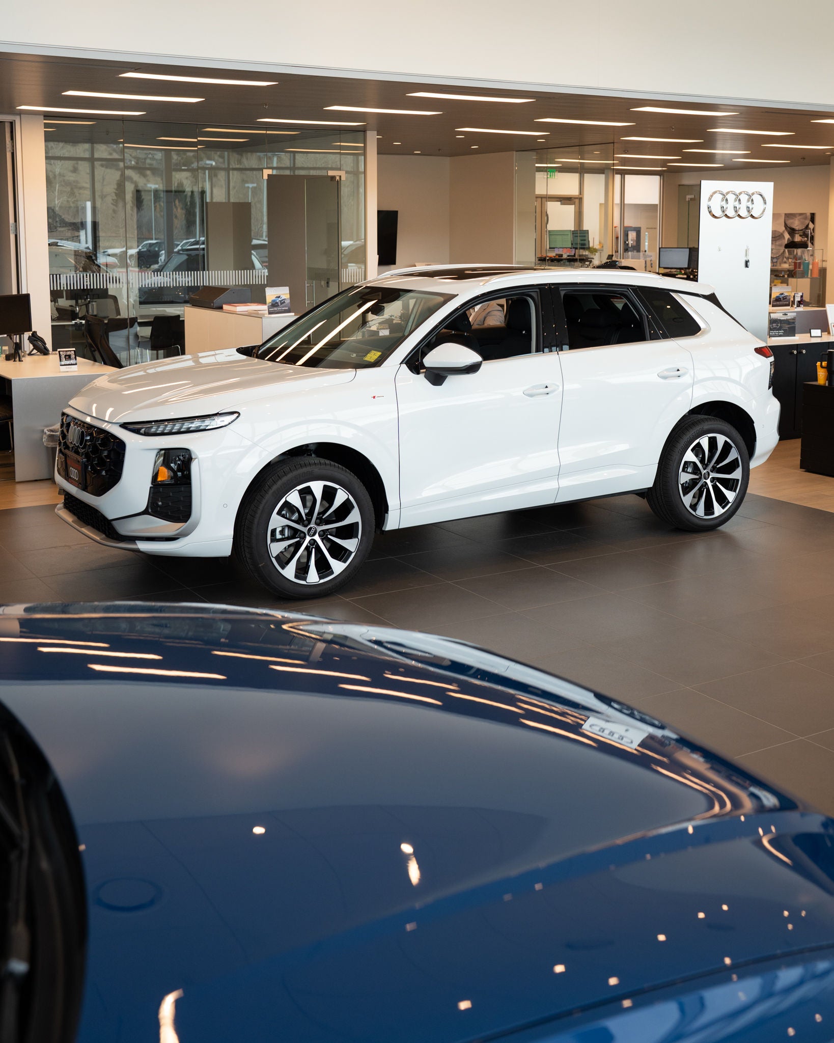 2026 Audi Q3 parked on the Audi Bozeman showroom floor